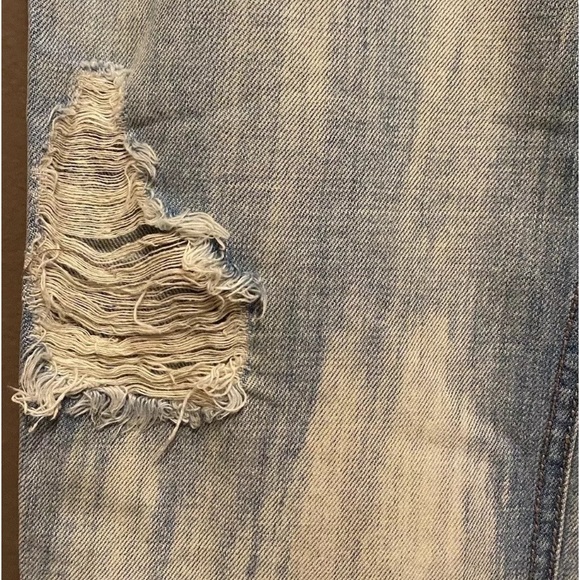 Sanctuary Clothing Bleach Wash Distressed Ripped Cropped Boyfriend Jeans - 31 - Picture 7 of 8